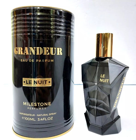 Grandeur Le Nuit by Milestone for Men Eau de Parfum Spray 3.4oz